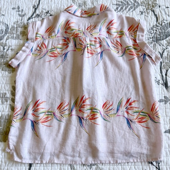 Rails Birds of Paradise Button Down Short Sleeve Top NWT • Girls’ 12 - Picture 3 of 8